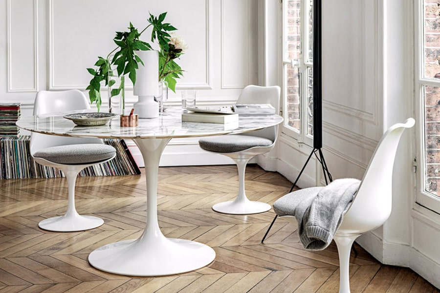 tavolo design tondo Saarinen Knoll Maxxi Lecce